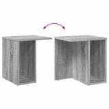 End Table 2 pcs Grey Sonoma 37 x 32 x 40 cm Engineered Wood 891091