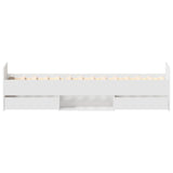 Bed Frame without Mattress White 100x200 cm 3203796