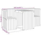 Balcony Set 2 Seater Honey Brown Solid Wood Pine 825061