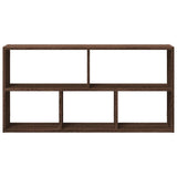 Wall Shelf Brown Oak 100x25x50 cm Engineered Wood 853278