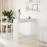 Bar Table White 102x50x103.5 cm Engineered Wood 854427