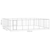 Outdoor Dog Kennel Galvanised Steel 50.82 m 3082330
