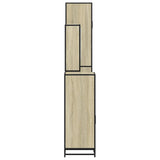 4 Piece Bathroom Furniture Set Sonoma Oak Engineered Wood 3301241