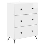 Drawer Cabinet High Gloss White 66 x 34.5 x 90 cm 895529