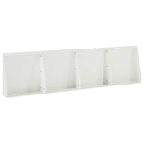Retaining Wall 4 pcs 40 x 12 x 40 cm Steel White 3449059