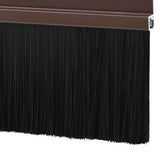 Self-adhesive Door Brush Seals 12 pcs Brown 100 cm 42019423