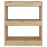 Book Cabinet/Room Divider Sonoma Oak 60x30x72 cm 811649