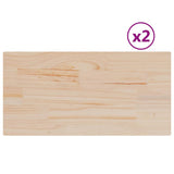 Table Tops 2 pcs 90x45x1.7 cm Rectangular Solid Wood Pine 847416