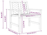 Garden Dining Set 9 pcs Brown Solid Acacia Wood 3154117