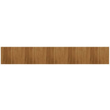 Rug Rectangular Brown 80x500 cm Bamboo 376794