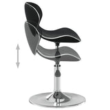Bar Stool Black Faux Leather 335110