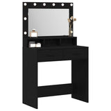 Dressing Table Black Oak 79 x 41 x 135 cm Engineered Wood 865083