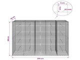 Gabion with 5 mm Wire and 5x5 cm Mesh 250x30x200 cm 3464207