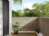 Balcony Screen Taupe 120x1000 cm 100% Polyester Oxford 4000251
