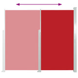 Retractable Side Awning 120 x 300 cm Red 45362
