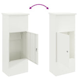 Parcel Drop Box with Storage White 44.5 x 29 x 110.5 cm Steel 874927