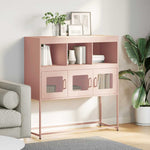 ZNTS Sideboard Pink 100.5x39x107 cm Cold-rolled Steel 853417