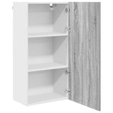Hanging Cabinet Grey Sonoma and White 50 x 31 x 100 cm 884351