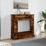 Fireplace Surround Smoked Oak 90x30x90 cm Engineered Wood 854593