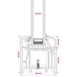 Cellar Window Internal Colour White RISOR 50 x 35 cm 42047967