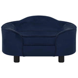 Dog Sofa Blue 67x47x36 cm Plush 171088