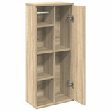 Bathroom Cabinet with Roll Holder Sonoma Oak 39x22x90 cm 858526