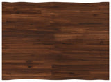 Live Edge Table Top 90 x 90 x 3.5 cm Square Solid Acacia Wood 938644