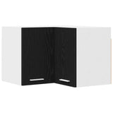 Hanging Cabinet Black Oak and White 57 x 57 x 40 cm 884187