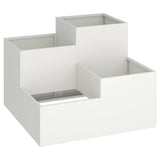 Garden Planter White 80 x 80 x 60 cm Steel 865856