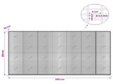 Gabion with 3.5 mm Wire and 5x2.5 cm Mesh 350x20x200 cm 3461713