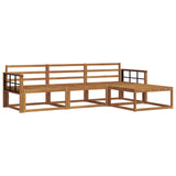 Outdoor Sofa Set 4 pcs Natural Solid Acacia Wood 3367412
