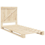 Bed Frame without Mattress with Headboard 90x200 cm Solid Wood 3281550