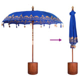 Balinese Parasol with Base 2 pcs Blue 3433023