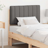 Upholstered Headboard Brown and Dark Grey 75 cm Solid Pine Wood 880209