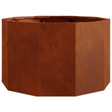 Planter Rusty 60 x 60 x 35 cm Weathering Steel 883744