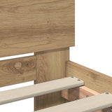 Bed Frame Artisan Oak 75 x 190 cm Engineered Wood 885842