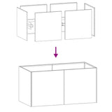 Planter 80x40x40 cm Galvanised Steel 860673