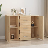 Sideboard Sonoma Oak 91x29.5x65 cm Engineered Wood 823345
