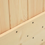 Sliding Door with Hardware Set 90x210 cm Solid Wood Pine 3203194