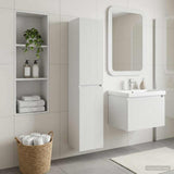 Wall-mounted Bathroom Cabinet White 33 x 34.5 x 160 cm 890512