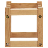 Wine Rack for 6 Bottles 37x21x21 cm Solid Oak Wood 289201