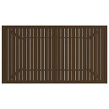 Garden Table Brown 140x80x72 cm Steel 312280