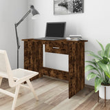 Desk Smoked Oak 100x50x76 cm Engineered Wood 815333