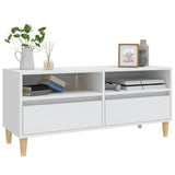 TV Cabinet White 100x34.5x44.5 cm Engineered Wood 831893