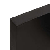 Table Top Dark Brown 180x60x cm Treated Solid Wood Live Edge 364045
