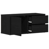TV Cabinet Black Oak 80 x 34 x 36 cm Engineered Wood 862483