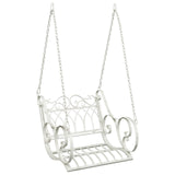 Swing Bench Steel 71 x 75 x 59 cm Antique White 42038690
