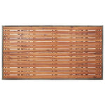Garden Table Grey 120x70x66 cm Solid Acacia Wood 316586