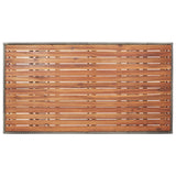 Garden Table Grey 120x70x66 cm Solid Acacia Wood 316586