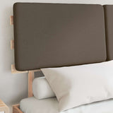 Bed Frame with Upholstered Headboard Taupe 150 x 200 cm 877342